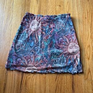 Bohemian Sun Print Skirt